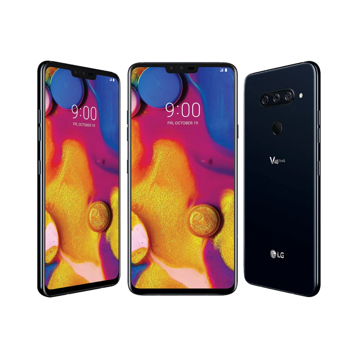 LG V40 ThinQ 64GB Smartphone (Unlocked, Aurora Black)