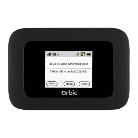 New Orbic Speed 5G & 4G UW Mobile Data Hotspot R500L