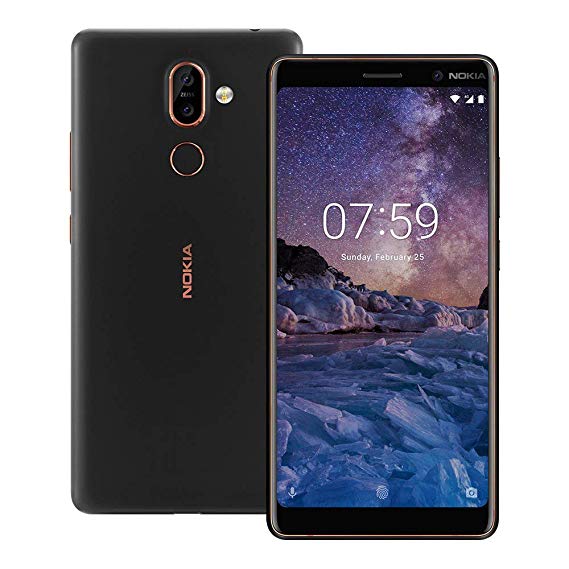 Nokia 7 Plus TA1046 DS 64GB/4GB Unlocked Smartphone Black